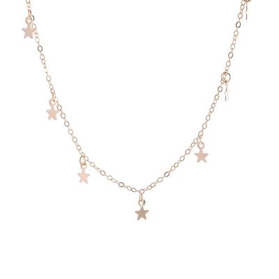 Chain Necklace Stylish Stars Aesthetic Jewelry Gold Silver Universal Choker Necklaces Valentines Day Gift for Teen Girls Women