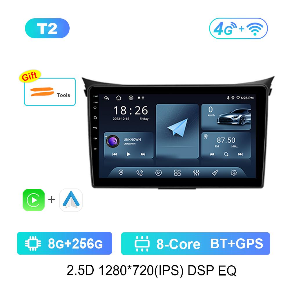 Android System 9 '' for Hyundai I30 II 2 GD 2011 - 2017Car Video Multimedia Player DSP Stereo 4G IPS Screen Navigation GPS WiFi