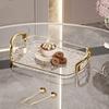 Transparent Clear Luxury Tray Rectangular Dining Tea Serving Platter  Party Gathering