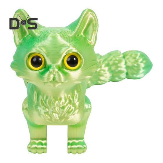 3D-gedrucktes Katzenspielzeug, flexible Gelenke, artikuliertes Katzenmodell für Erwachsene, 3D-gedruckte Tiere, Zappelspielzeug für die Dekoration im Homeoffice oder Klassenzimmer