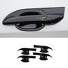 Exterior Side Door Bowl Frame Cover 4* For Hyundai Elantra 21- Bright Black