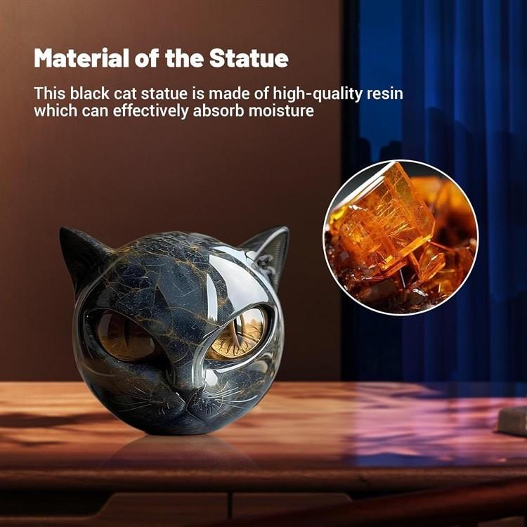 Kreative Katzen-Harz-Ornamente mit Steinmuster für Party-Dekoration und Geschenke