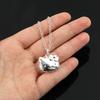 Hello Kitty Sanrio Pendant Necklace Korean Fashion Jewelry for Girls Can Open Design Girls Fashion Accessory