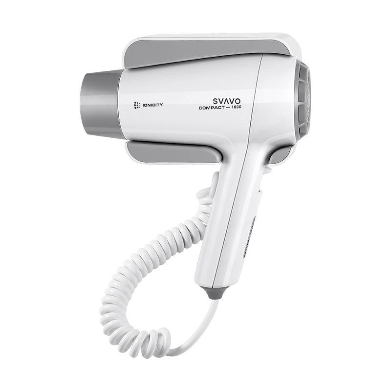 Ruivo Hotel Wall-Mounted Hair Dryer with Negative Ion Technology for Hot & Cold Air