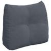 Back Cushion Dark Grey 60 X 24 X 50 Cm Velvet