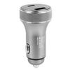 Car Charger Metal Digital Display Short Circuit Protection Fast Charging Cigar Lighter for Vehicle