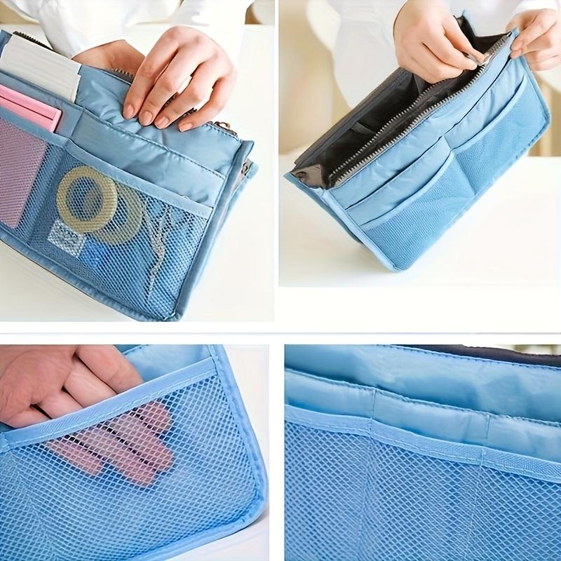 Women'S & Men'S Lightweight Travel Organizer Bag with Multiple Zippered Pockets - Durable Oxford Fabric & Toiletry Case, Hand Washable