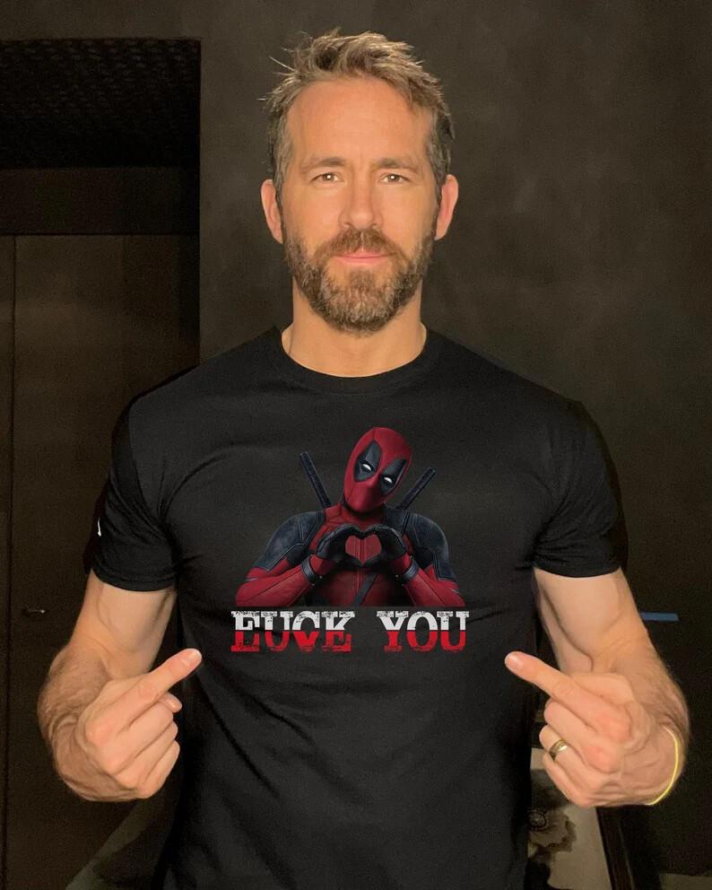 

Deadpool Love You Men s T-Shirt Funny Movie Unisex T-Shirt XL