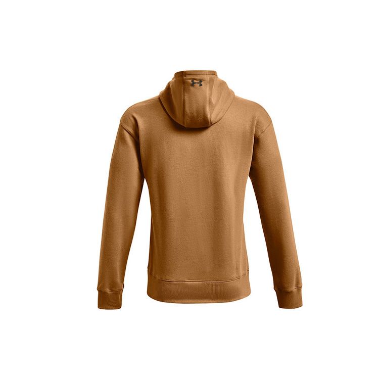 Under Armour Pánská mikina s kapucí Project Rock Johnson Series Training Sports s potiskem, fleecová, Vintage-Brown 1367036-277