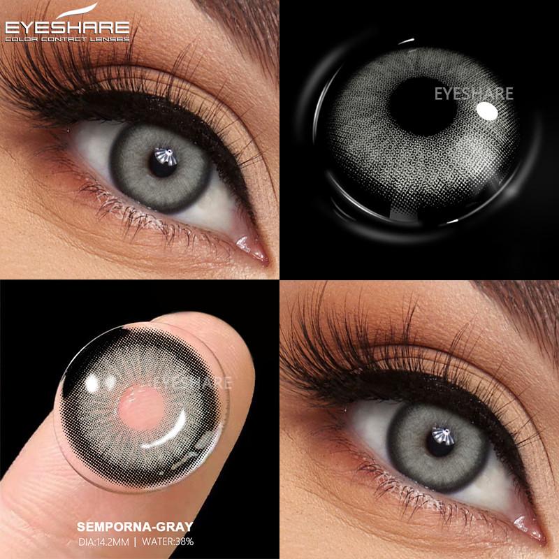 

EYESHARE 1 пара модных контактных линз для глаз с зелеными зрачками для глаз, линзы естественного синего цвета, высококачественные косметические линзы