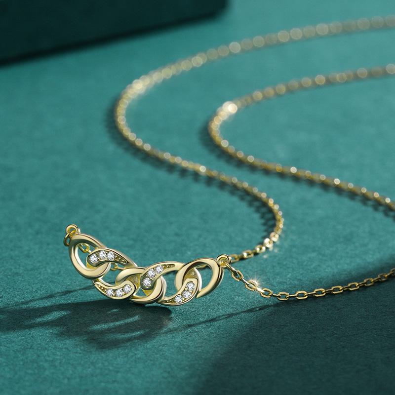 Tancise S925 Srebrny naszyjnik Moda damska Wszechstronny naszyjnik Moda prezent