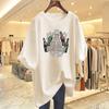 Large size casual letter print t-shirt women's summer new loose top short sleeve women