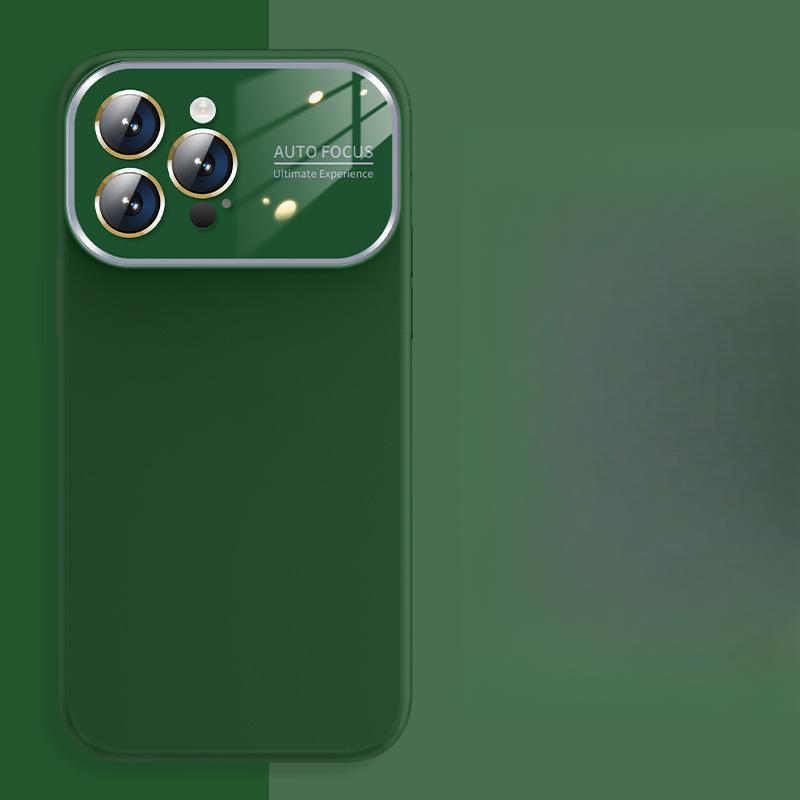 

Подходит для IPhone15 Жидкий силикон Чехол для телефона с большим окном Полное покрытие, Защитный чехол с пленкой для объектива Apple 14proMax iPhone15