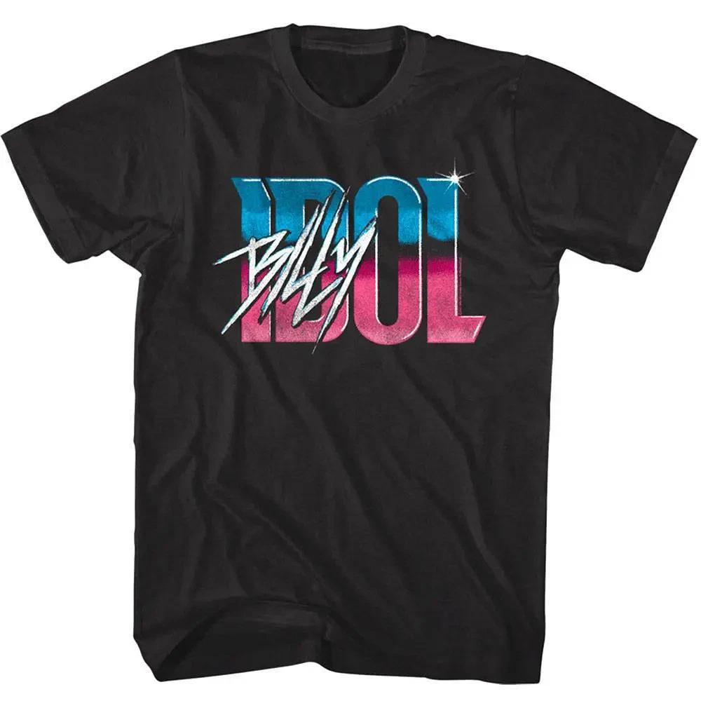 

Billy Idol 80 s Chrome Logo Men s T Shirt M