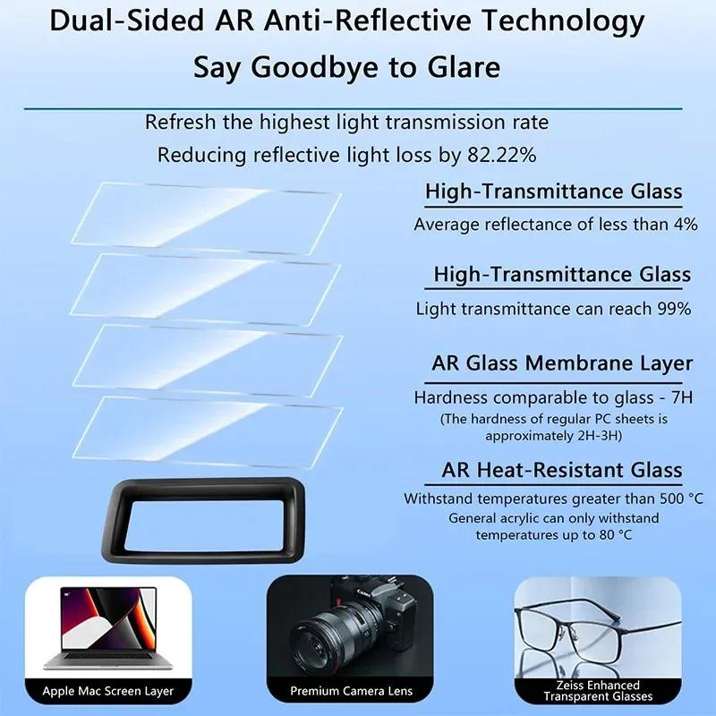 For -2024 BMW X3 Car Hud Display Protective Cover Anti Reflection Head Up Screen Dustproof HD Tempered Glass Accessories