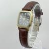 Used 80s Vintage Orient Tank Gold Watch Dress Watch Rectangular Square Quartz Working Item