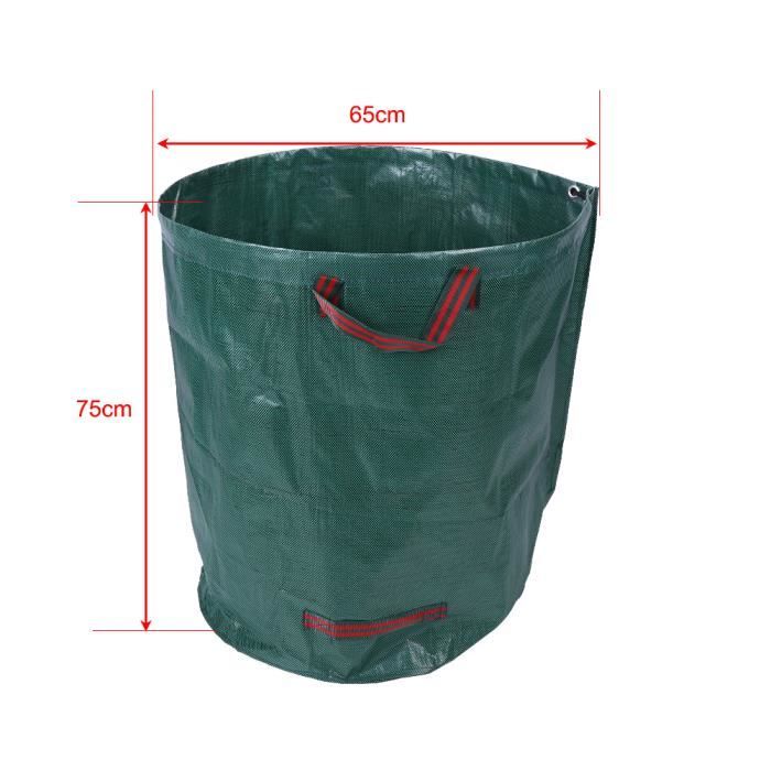Sacs à déchets de jardin - MEN - 4 pcs - 270L - Polypropylène extra-fort - Vert