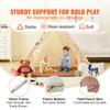 VEVOR Kids Play Tent, Teepee Tent for Kids 1-5 Years Old, Toddler Tent with Mat and Plush Decorative Balls
