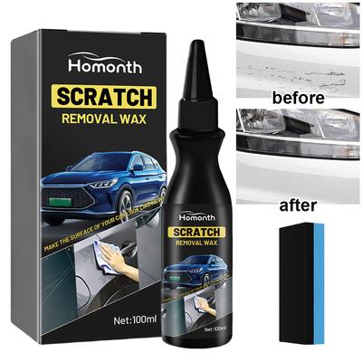 100ml Rimuovi Graffi per Auto con Spugna Cera Lucidante per Riparazione Graffi per Auto Pasta per la Rimozione dei Graffi per Auto per la Riparazione di Macchie
