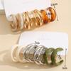3/6 Pairs New Round Drop Pendant Earrings C-shaped Bohemian Hoop Earring Set Gold Minimalist Dangle Earring Gifts
