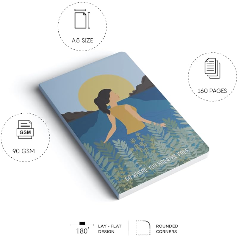 Factor Notes A5 Notebook: Ruled | 90 Gsm | 160 Pages (Breathe Free)