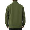 Men's Hoodless Sweatshirt Casual Relaxed Color Long Sleeve Stand Button Design For Comfortable And Winter