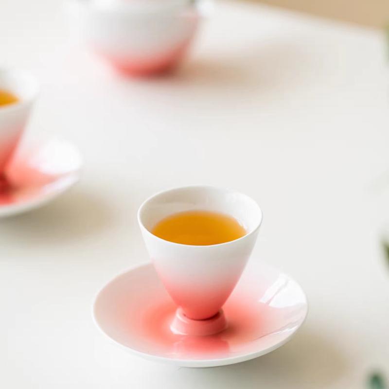 White Porcelain Kung Fu Tea Set - Mini Ceramic Cups for Zen Ceremony Home Decor & Personal Use Handmade Tea Drinking Accessories