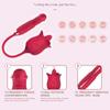 1pcs Rose Sex Toy for Womens 3 In 1 Upgrade Rose Sex Stimulator for Women 10 Tongue Licking & 10 Telescopic & 10 Ball Rotation Vibrator Dildo