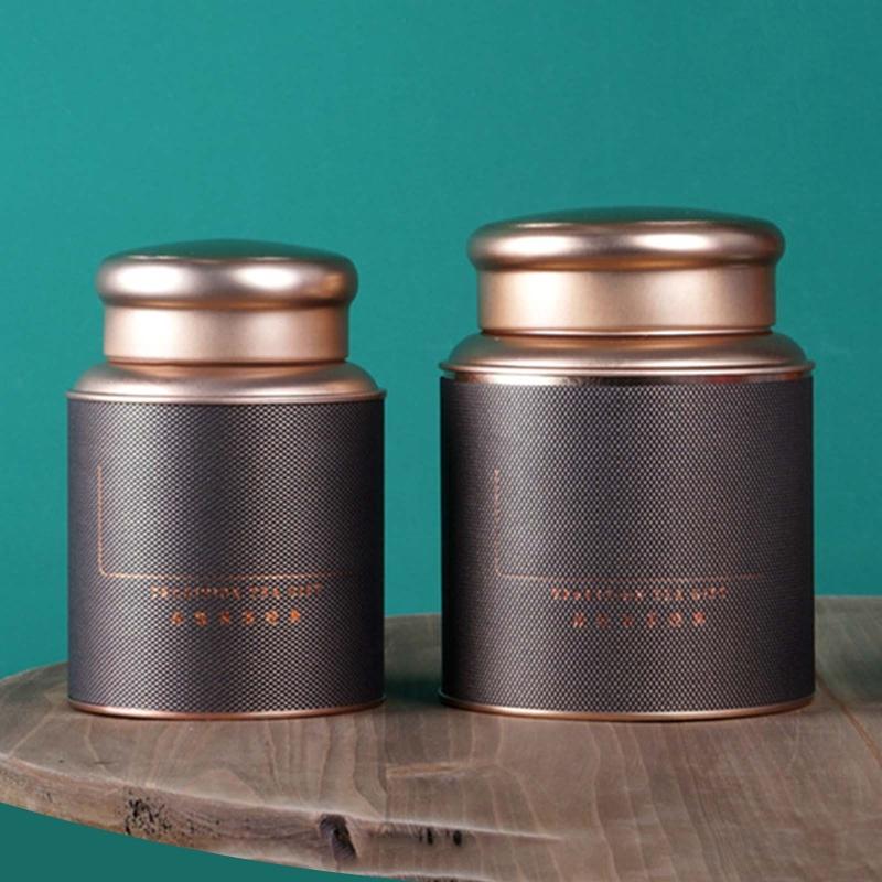 Elegant Tea Storage Container Tea Coffee Tins Capacity for Keeping Dry Storing Loose Tea Leaves Kitchen Office Home Use