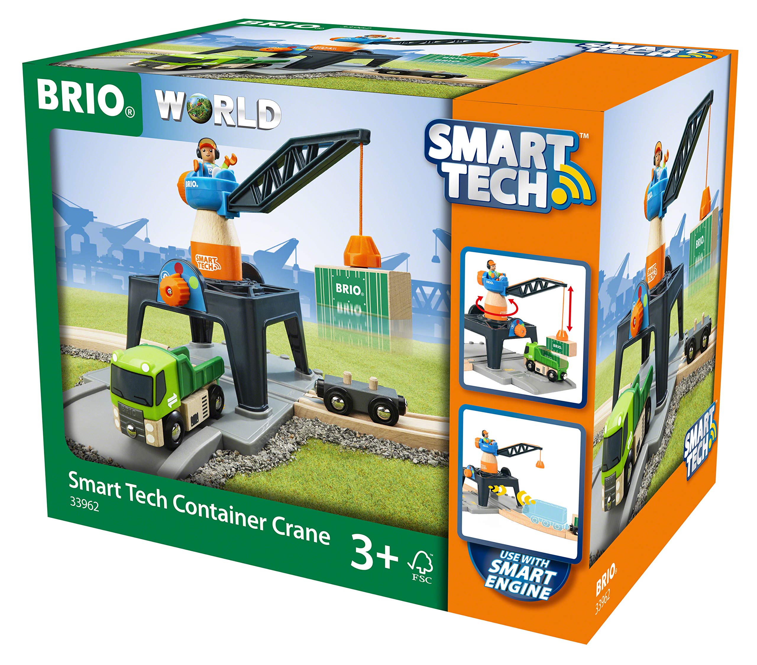 

BRIO WORLD Smart Tech Башенный кран [Деревянная железная дорога] 33962