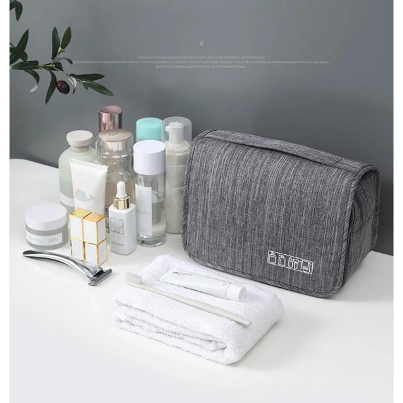 Oxford Fabric Men Business Portable Storage Bag Toiletries Organizer Women Cosmetic Bag Waterproof Hanging Travel Wash Pouch