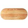 VidaXL Dessus de table 140x60x2 cm bois de chêne massif ovale, plateau de table basse, plateau de table de remplacement, 4009072