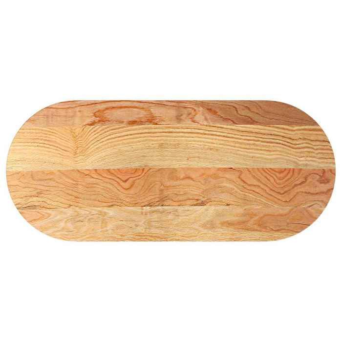 VidaXL Dessus de table 140x60x2 cm bois de chêne massif ovale, plateau de table basse, plateau de table de remplacement, 4009072