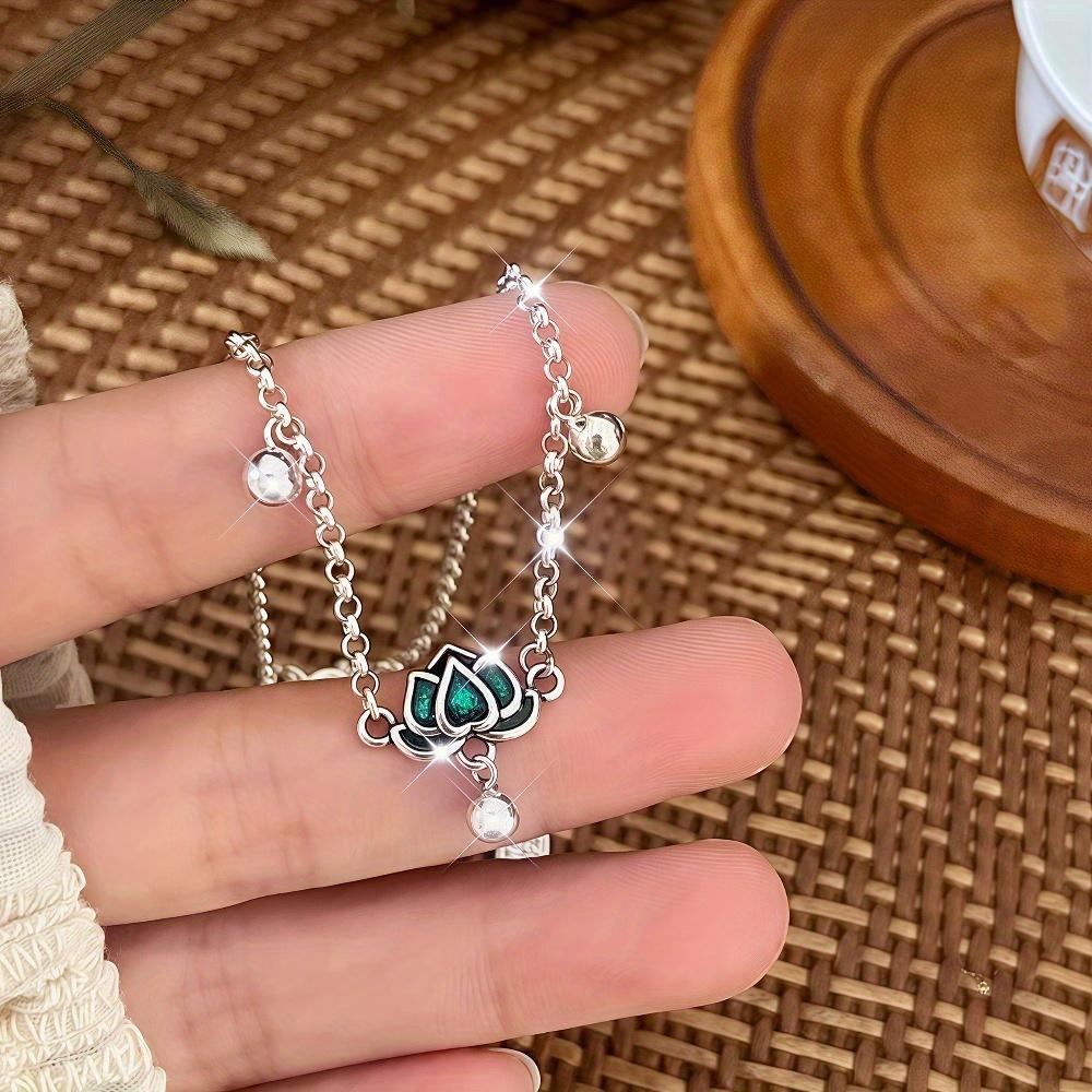 

1PC Stylish Ankle Ring Jewelry with Hanging Bells and Bead Pendants, Versatile Vintage Accessories