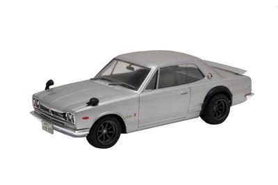 Fujimi Model calowy seria KPGC10 Hakosuka 2 drzwi z tabliczką znamionową samochodu plastikowy model ID259 1/24 nr 259 GT-R '71