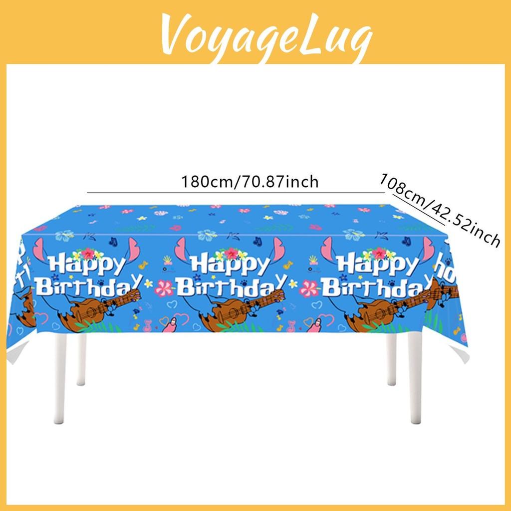 Stitch Party Tablecloth With Waterresistant Material For Kids Decor Birthday