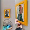 Creative Candy Dispenser Picture Frame Wall Mount Gumball Machine For Desk Countertop Kids Adults Office Sweet Display Gift Idea