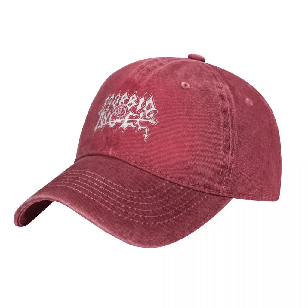 Morbid Angel Baseball Cap Popular Logo Fitted Male Washed Trucker Hat Dropshipping Design Tennis Baseball Caps Birthday Present