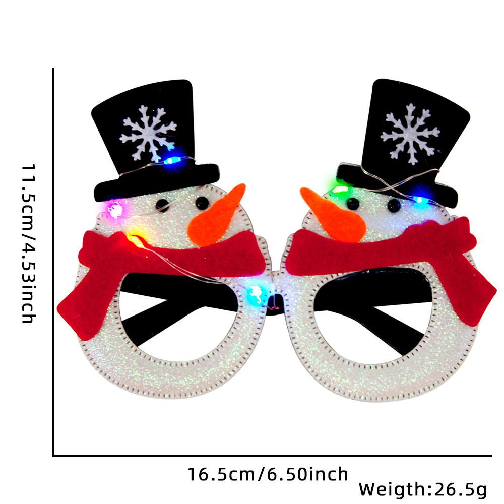 Colorful Cartoon Style Led Christmas Glasses For Party Decorations And Festivities