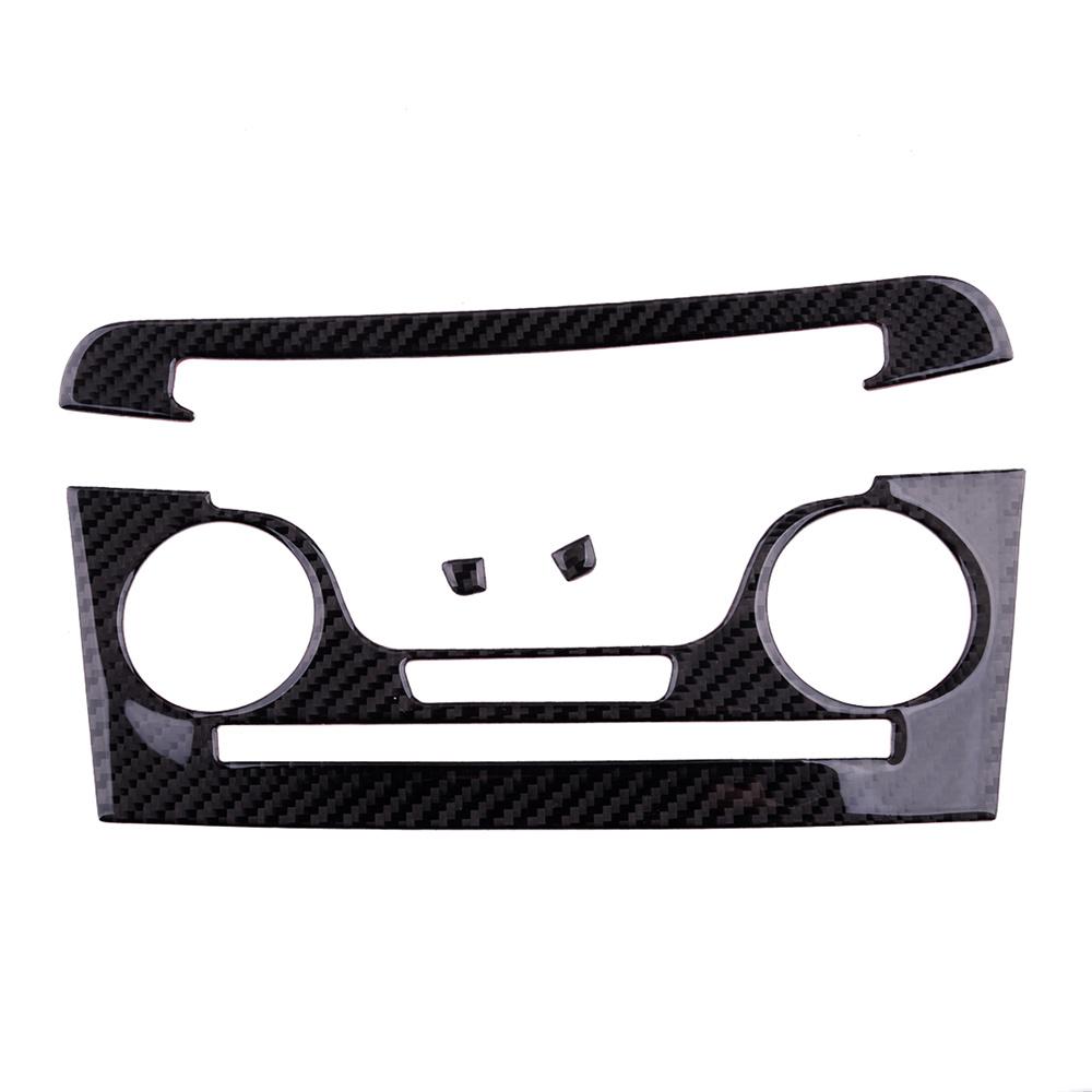 

Black Carbon Fiber Center Console AC CD Panel Cover For Dodge Charger 2011-14