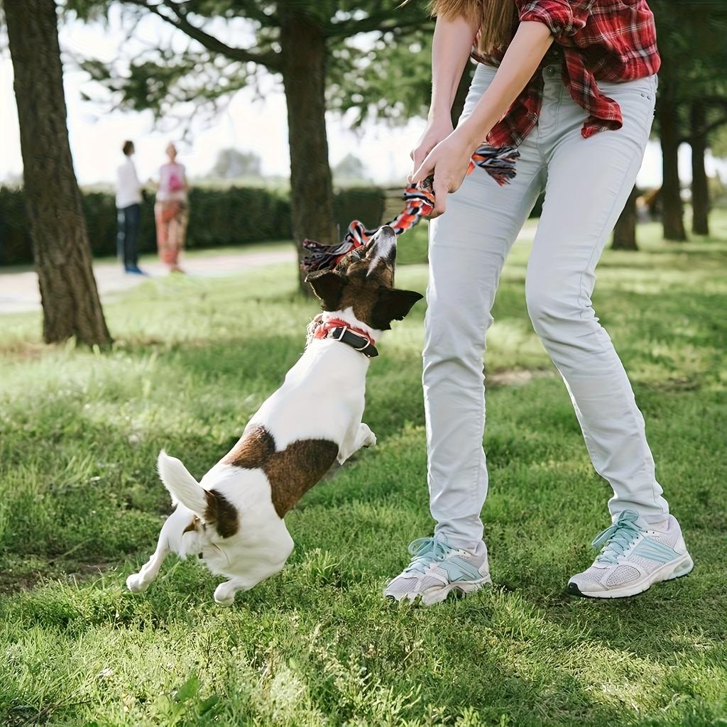 1pc Interactive Dog Chew Toy Durable Rope Knot Ball, Bite-Resistant, Training and Playtime for All Breeds, Interactive Play Rope Ball