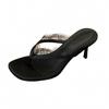 Women's Square Toe Summer French Style Office Shoes - Fashionable Footwear