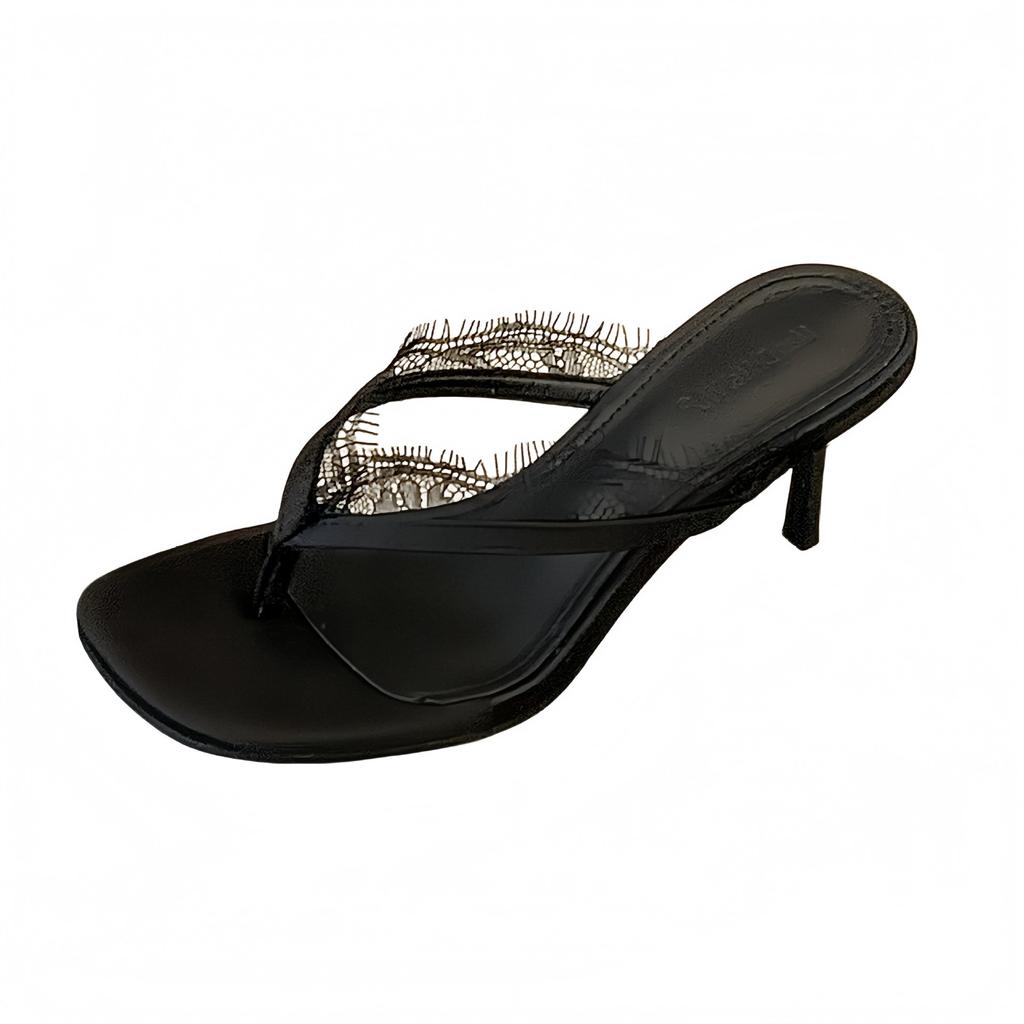 Women's Square Toe Summer French Style Office Shoes - Fashionable Footwear