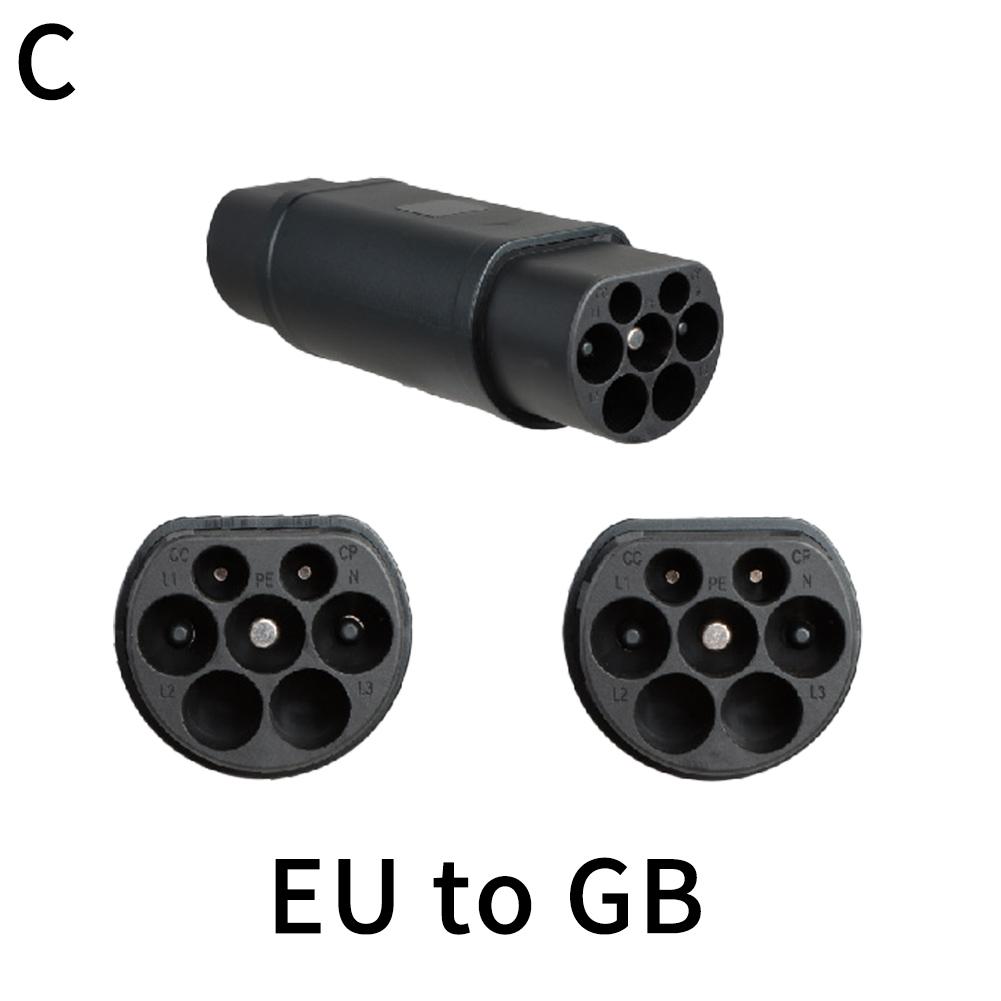 

32A для Tesla EV зарядное устройство адаптер гнездо Type1 J1772 к Type2 IEC 62196 EVSE GBT разъем преобразователя зарядки электромобиля