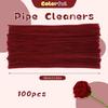 100/200/300 Pcs Creative Crafting Pipe Cleaners Supplies for DIY Crafts, Chenille Stems Pipe Cleaners for Flowers