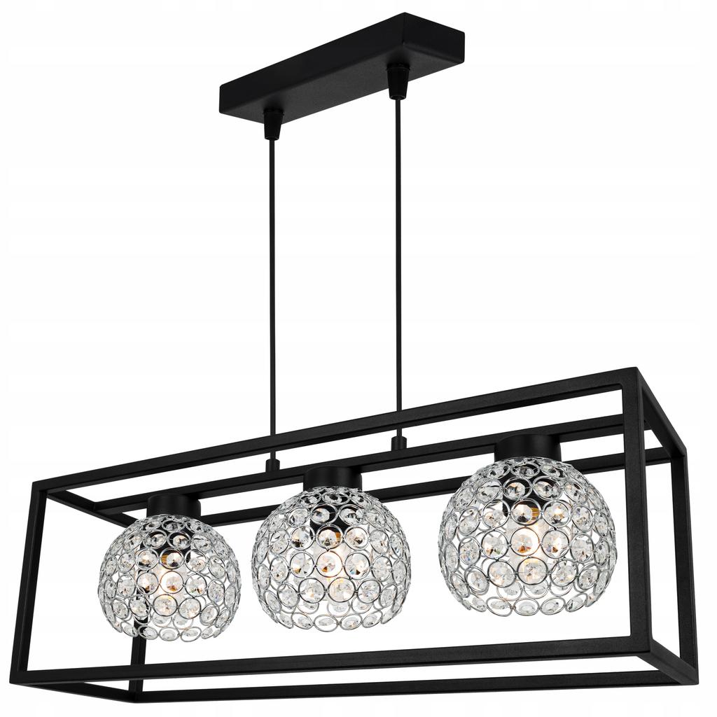 HANGING LAMP ELEGANT CAGE CRYSTAL BALL