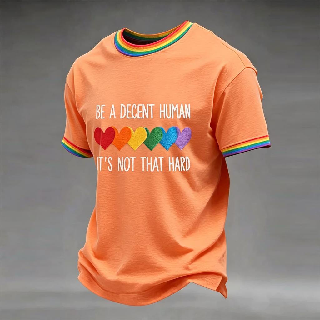 Men's Casual Round Neck Short Sleeve T-Shirt
