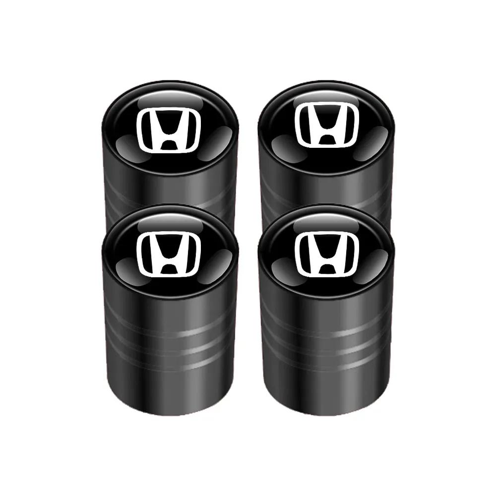  Car Wheel Tire Valves Tyre Air Caps Case Car Sticker For Honda Civic Odyssey HR-V City Accord Jazz Car Accessories rlsh58