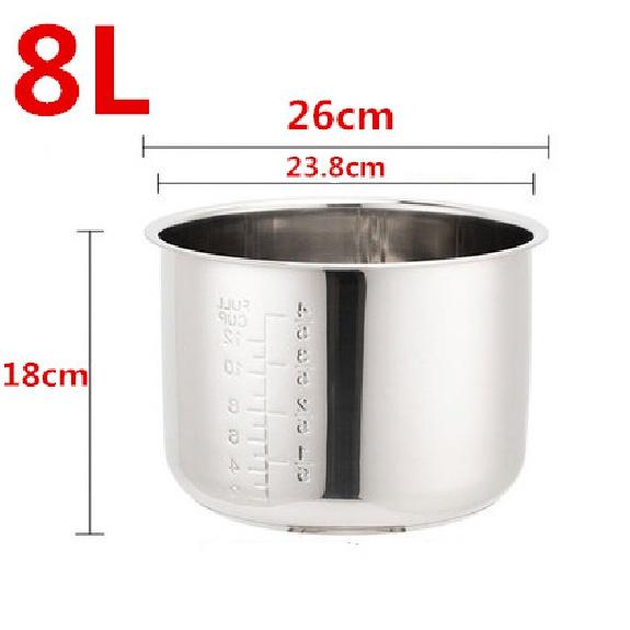 Non Stick Cooking Pot 304 Stainless Steel Rice Cooker Inner Container Replacement Accessories Food Rice Cooker POT