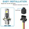 MKBKLLJY 5pcs H13 9008 Male Nylon Adapter Wiring Harness Extension